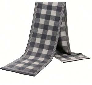 New Style Wholesale in Autumn Warm Thick Plaid Cashmere Winter <b>Scarf</b> for <b>Men</b> - Product Image 6