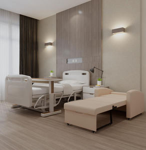 Fauteuil-lit double fonction pour soignant, mobilier hospitalier, chaise-lit combinée, fauteuil pliant pour soignant, lit d'appoint hospitalier avec fonction chaise - Product Image 1