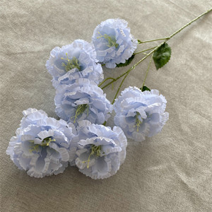 Flores decorativas 6 cabezas de flores artificiales <span class=keywords><strong>Edelweiss</strong></span> Real Touch <span class=keywords><strong>Edelweiss</strong></span> para arreglos florales adornos para el hogar - Product Image 5