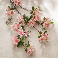 Branche de cerisier artificielle effet pluie, style INS, tige florale moulée par injection pour vase de maison et décoration de mariage