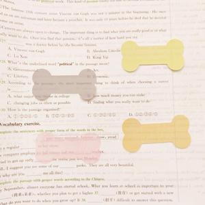 Customized Creative Bone-Shaped Self-Adhesive <b>Sticky</b> <b>Notes</b> Colorful Back-to-School Essentials for School Supplies Transparent - Product Image 4