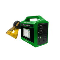 Handgehaltene Kunststoff-Lasermarkiermaschine für Tier-Etiketten, Faserlaser-Gravur für Kabel und PVC-HDPE-Rohre