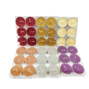 Liebe kerze shiny teelicht multi-farbe 6 pack PVC box 10g soja wachs citronella duft decor kerze hersteller