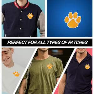 Parche de Fieltro Bordado con Huella de Pata Digitemb 2.50 X 2.43 Termoadhesivo o para Coser en Chaquetas, Bolsos, Sombreros y Prendas de Vestir - Product Image 6