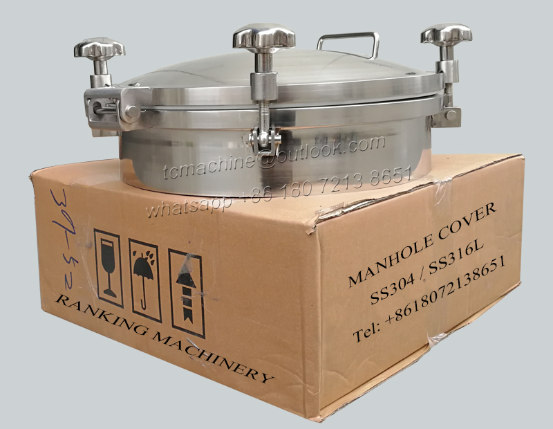 Круглый люк DN400 без давления из нержавеющей стали