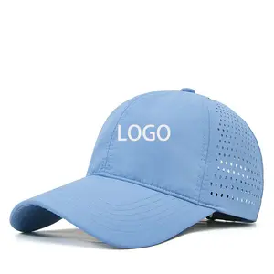 Grosir kustom topi 6 Panel topi matahari olahraga luar ruangan topi Trucker polos untuk pria topi bisbol jaring nilon kosong dengan logo Anda