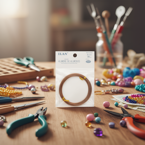 Filo di alluminio 1,0 mm 5 m colore marrone per lavori artigianali - Product Image 2