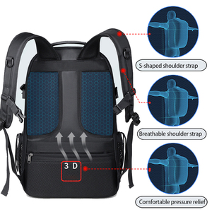 Sac à dos multifonctionnel de grande capacité personnalisé avec port USB, sac à dos de voyage imperméable pour ordinateur portable pour hommes, sacs d'ordinateur tendance - Product Image 3