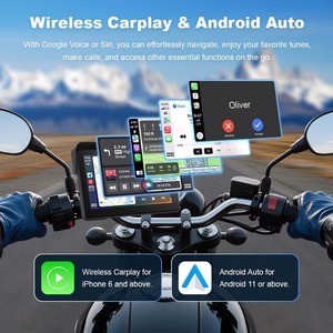 Monitor per Moto con Schermo IPS da 7 Pollici 2K+2K, DVR, GPS, Carplay Wireless, Android Auto, Impermeabile IP67, TPMS - Product Image 4