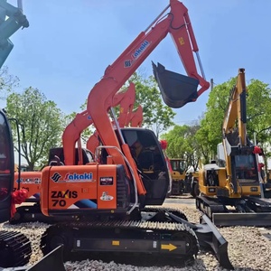 Excavatrice Hitachi Zx70 d'occasion d'origine japonaise, Zx110 120-6, mini-excavatrice d'occasion de 7 tonnes, excavatrices d'occasion Hitachi Zx70 Zx75 Zx120 Zx200 - Product Image 1