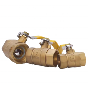 Marine Brass Ball 3/8 Inch Nickel Plated Thread NPT BSP Pipe Fittings Ship Kayak <b>Yacht</b> Boat Hardware Accessories Brass 2PC Threa - Product Image 5