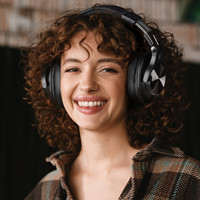 OneOdio A70 Casque sans fil supra-auriculaire, casque sans fil haute résolution avec micro intégré, prise audio filaire 3,5 mm/6,35 mm