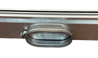 Boîtier de ventilation en fer argenté au design moderne avec installation facile pour systèmes CVC muraux, système mural intérieur carré doublé de coton