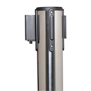 Set di montanti di prolunga 6.6 Ft/2 m cintura retrattile nera barriera per il controllo della folla con Base in metallo - Product Image 5