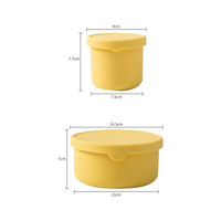 Boîte à bento en silicone de qualité alimentaire Conteneur alimentaire réutilisable 250ML 700ML Boîte à lunch ronde en silicone portable pour enfants