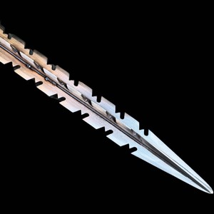 Serpent Blade Immortal Blade Longquan One Piece Manganese Steel Four Blade Whip Quenched High Hardness Outdoor Sword Unsharpened - Product Image 3
