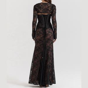 Женское облегающее платье с бандажом - Product Image 4