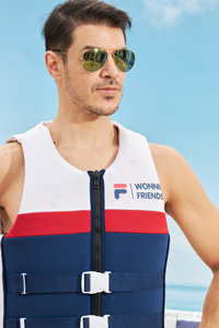 TP-Q0142 Hàn Quốc phong cách cuộc sống vest cuộc sống màu đỏ áo khoác NBR Neoprene + EPE chaleco salvavi Hot Bán giải trí cuộc sống vest áo khoác thương hiệu - Product Image 2