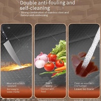 Évier de cuisine intelligent noir avec lumière d'affichage numérique et robinet cascade pour cuisine d'hôtel restaurant
