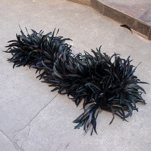 Venta barata blanqueada teñida colorida cola <span class=keywords><strong>de</strong></span> gallo pluma Boa <span class=keywords><strong>para</strong></span> fiesta danza actuaciones Decoración - Product Image 6