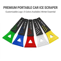 Grattoir à glace pour pare-brise de voiture, résistant au froid, ergonomique, antidérapant, haute résistance, portable, avec logo personnalisé en gros