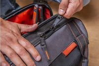 Sac fourre-tout à outils durable avec cadre robuste Poignée facile à saisir Fermeture à glissière intérieure haute visibilité pour une récupération efficace des outils