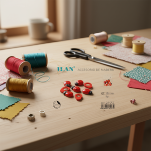 Accessorio per scarabeo in legno Ilan, adesivo da 18 mm, 8 pezzi - Product Image 2