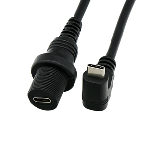 Cavo di Prolunga USB <span class=keywords><strong>C</strong></span> Maschio-Femmina Impermeabile da 0,3m per Cruscotti Auto e Nautica, 20Gbps 4K60HZ PD100W - Product Image 2