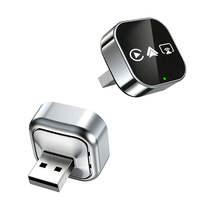Dongle CarPlay sans fil 4-en-1, CarPlay et Android Auto filaires transformés en sans fil, AirPlay Android Mirror, Plug&Play stable et fiable