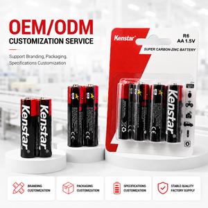 <span class=keywords><strong>Batterie</strong></span> al Carbonio-Zinco AA <span class=keywords><strong>AAA</strong></span> 1.5V R6 <span class=keywords><strong>R03</strong></span>, <span class=keywords><strong>Batterie</strong></span> Primarie per Uso Intensivo, Fornitura all'Ingrosso Stabile con Certificazione CE - Product Image 3