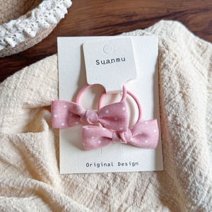 กิ๊บติดผมโบว์สีชมพูสไต<span class=keywords><strong>ล</strong></span>์เกาหลีน่ารักสำหรับเด็กผู้หญิง 2 ชิ้น กิ๊บติดผมโบว์ทำมือแบบหวานๆ สำหรับเด็ก ของขวัญเครื่องประดับผม - Product Image 3