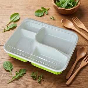 Portable Disposable Plastic Bento Lunch Box for Sushi Noodles <strong>Potato</strong> Chips Baby Food Takeaway <strong>Containers</strong> - Product Image 1