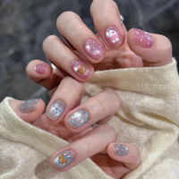10 pièces de faux ongles français faits à la main de haute qualité, personnalisés