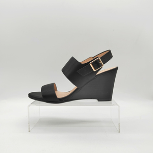 Sandali con zeppa da donna per l'estate, fasce larghe con plateau aperto per caviglia con zeppa per sandali estivi Casual da donna - Product Image 4