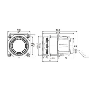 90Mm 3.5 Pouces Led Bus Phare Tuff Plus Offres Spéciales Feux De Route Avec Feu De Stationnement Phare Pour Voiture Moto - Product Image 5