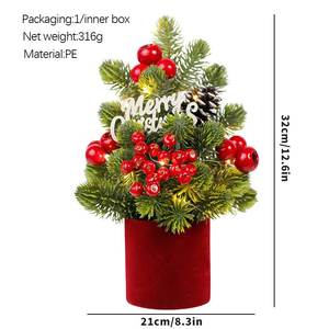 Chất lượng cao trong nhà Tabletop giáng sinh trang trí cây thông nón PE giáng sinh trang trí nội thất cho trong nhà - Product Image 2