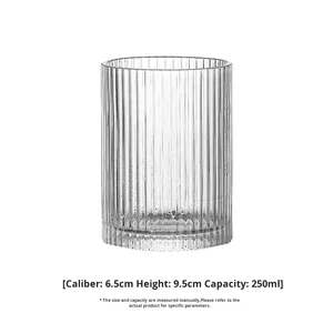 ミニマル ストライプ柄 グラス カップ アメリカーノ用 - Product Image 5