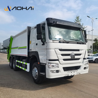Camion Compacteur de Déchets HOWO 6x4 290HP à Transmission Manuelle, Moteur Diesel, Boîte de Vitesses, Chargeur Arrière à Vendre pour l'Exportation