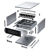 Boîtier de serveur GPU TZR 2U à montage en rack, en tôle ventilée, fabrication sur mesure pour stockage, ordinateur industriel, OEM ODM