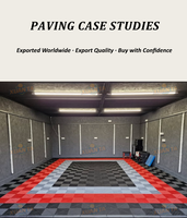 Dalles de sol de garage en PVC emboîtables modernes et robustes, antidérapantes, écologiques, modulaires pour lavage de voitures, atelier, entrepôt