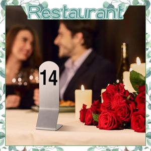 ป้ายเลขโต๊ะสแตนเลสสองด้าน LANJO 1-25 สำหรับร้านอาหาร งานแต่งงาน ที่นั่งคาเฟ่ - Product Image 3