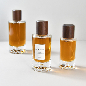 Luxury 30ml Cylinder Round Wooden Cap <strong>Purfum</strong> Spray <strong>Bottle</strong> 50ml 100ml Empty Glass Perfume <strong>Bottle</strong> with Wooden Cap - Product Image 5