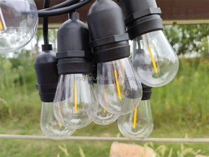 Luci a Corda Impermeabili IP65 per Esterni, Ghirlanda di Luci LED S14 da 1W, Illuminazione Bianca Calda con Spina - Product Image 5