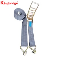 Kingbridge 0.8T Haute résistance 25mm Largeur de ceinture Sangle à cliquet Polyester Caoutchouc Échafaudage Ceinture d'arrimage Cravate Échelle Pièces d'échafaudage