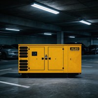 Groupe électrogène diesel super silencieux 88 kW avec moteur Baudouin, démarrage automatique, 400 V/230 V 50 Hz, type conteneur, rendement 80 %, modèle APD110BD