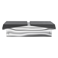 Boîte à outils noire de taille personnalisée pour camionnette en aluminium Gullwing Camper Storage
