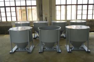 Croquettes à béton manuelles pour chariot élévateur/grues, godet à béton à structure compacte - Product Image 6