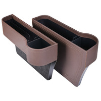 CHEGES Boîte de rangement multifonctionnelle en cuir imperméable, résistante à la pression, légère (0,2 kg), pour usage général, organisateur de siège central de voiture