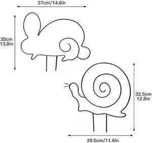 Supports de plantes d'intérieur en forme d'animaux lapin, escargot, canard, décoration intérieure, <span class=keywords><strong>support</strong></span> de <span class=keywords><strong>plante</strong></span> en métal, treillis de jardin pour plantes grimpantes en métal - Product Image 2