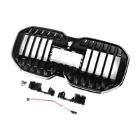 Grille avant en ABS noir brillant avec éclairage LED pour BMW Série 7 G70 2023+ G70
